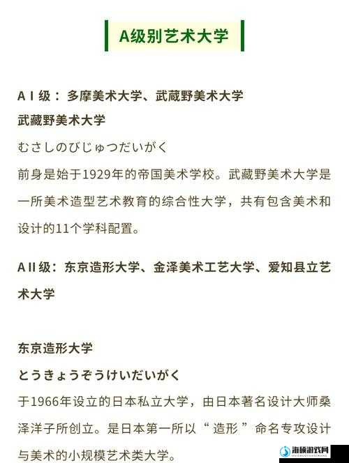 日本顶级艺术大学有哪些？其专业特色与优势是什么？快来了解一下